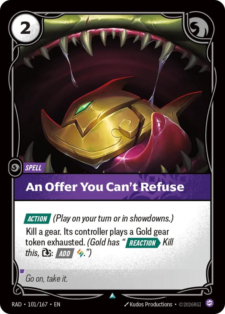 An Offer You Can't Refuse 101/167 (Radiance)  - Foil
