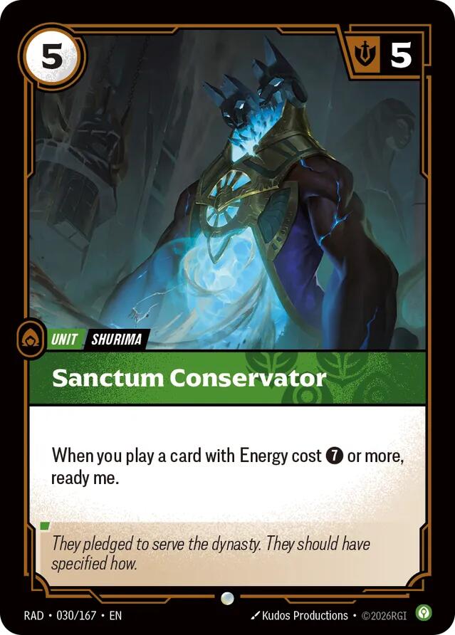 Sanctum Conservator 030/167 (Radiance)  - Foil