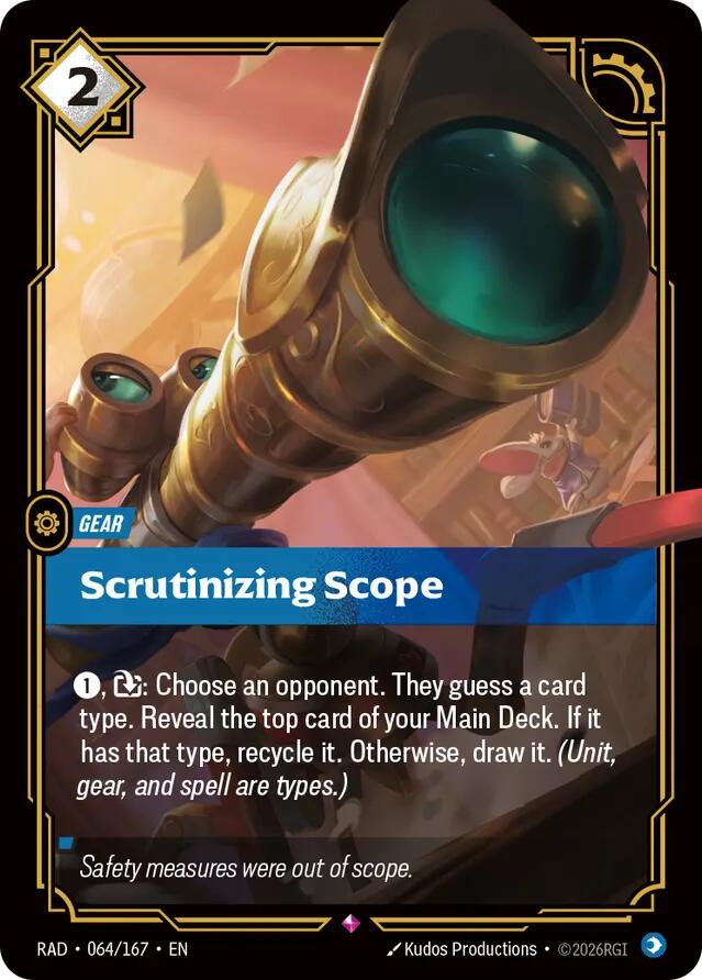 Scrutinizing Scope 064/167 (Radiance)  - Foil