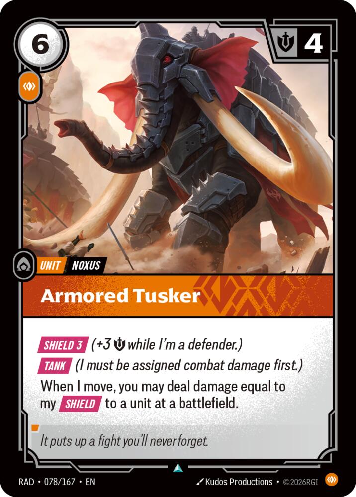 Armored Tusker 078/167 (Radiance)  - Foil