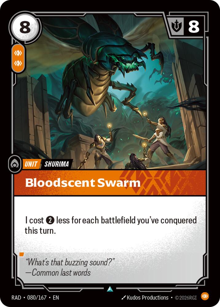 Bloodscent Swarm 080/167 (Radiance)  - Foil
