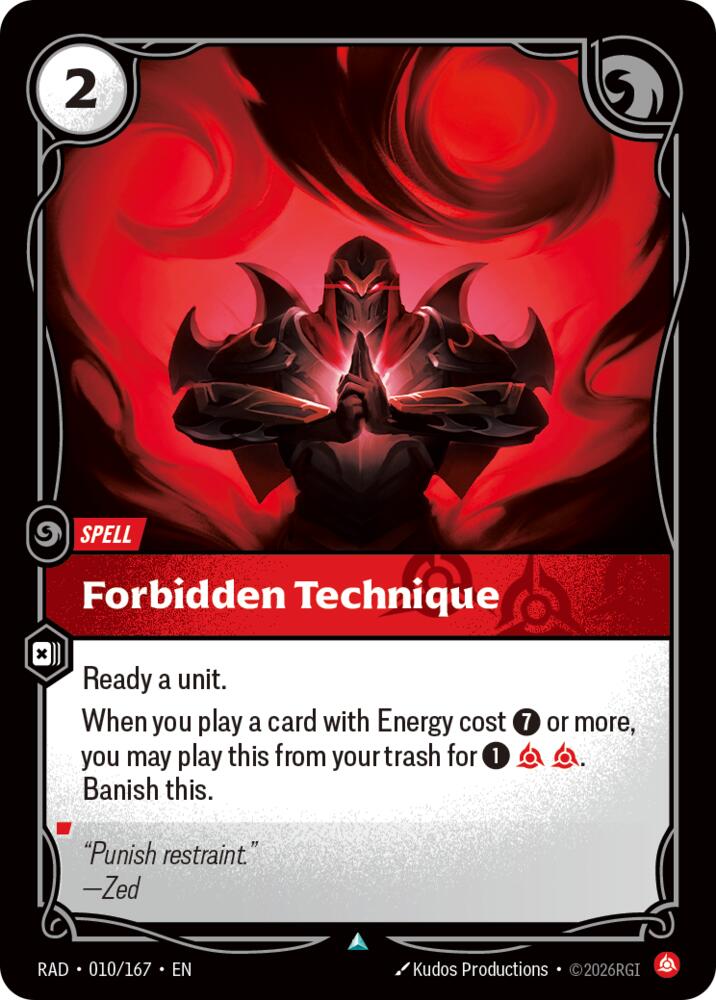 Forbidden Technique 010/167 (Radiance)  - Foil