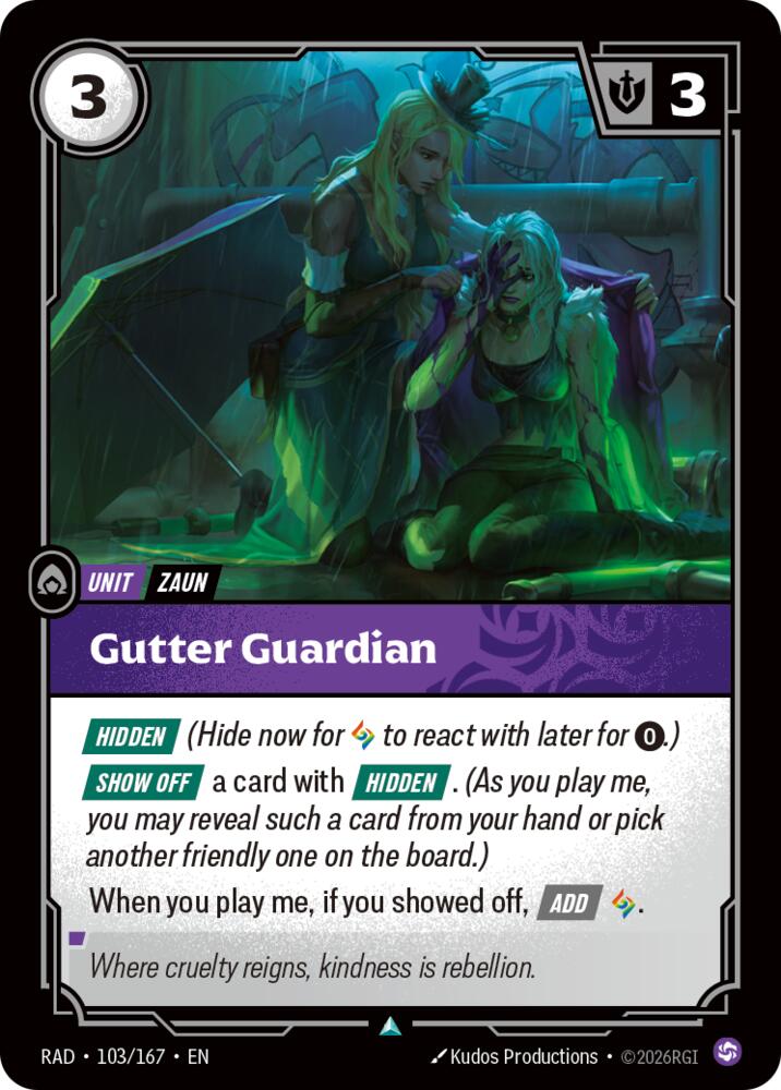 Gutter Guardian 103/167 (Radiance)  - Foil