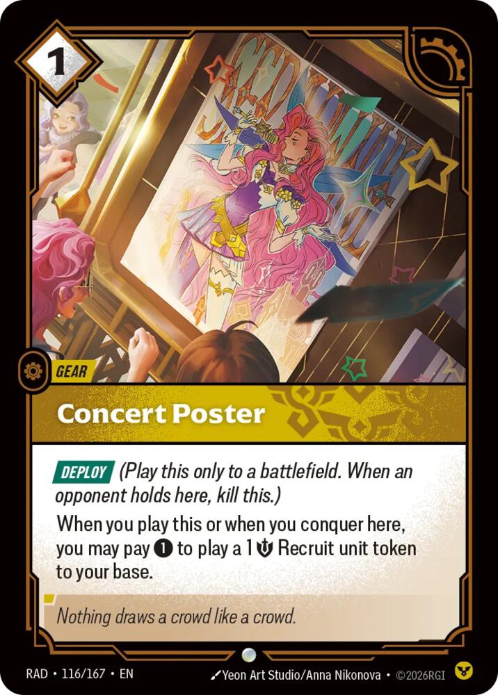 Concert Poster 116/167 (Radiance)  - Foil
