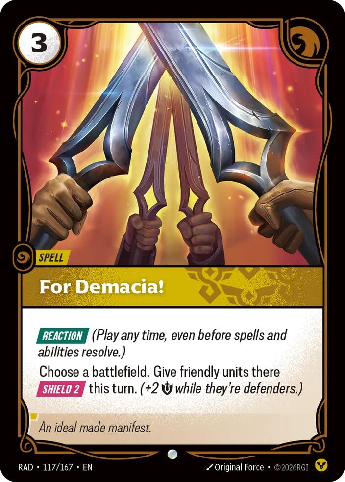 For Demacia! 117/167 (Radiance)  - Foil