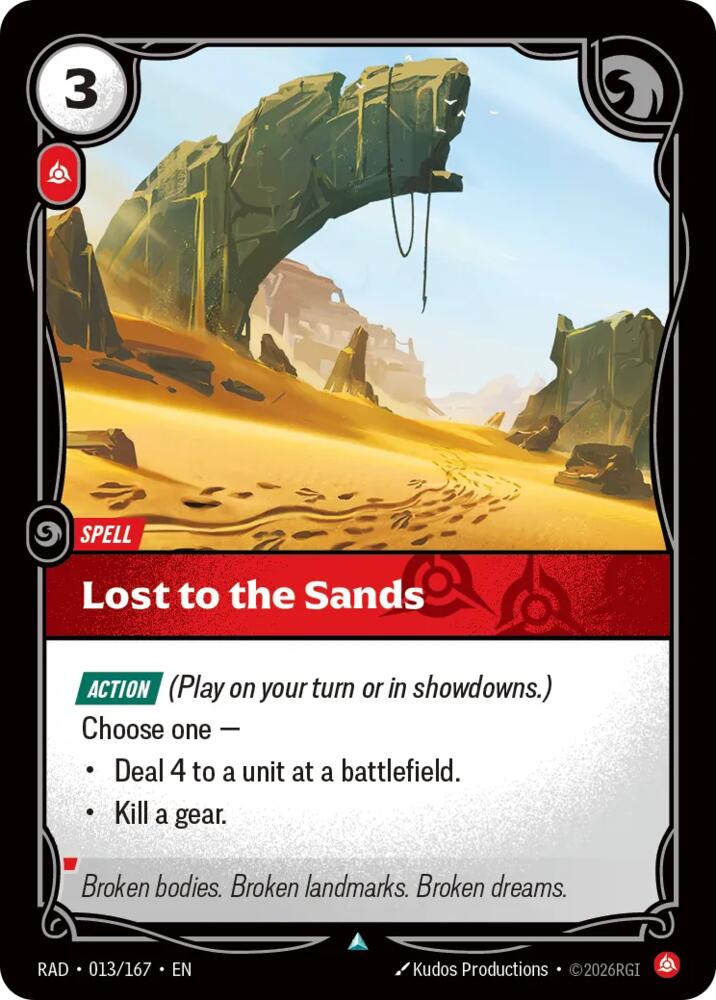 Lost to the Sands 013/167 (Radiance)  - Foil