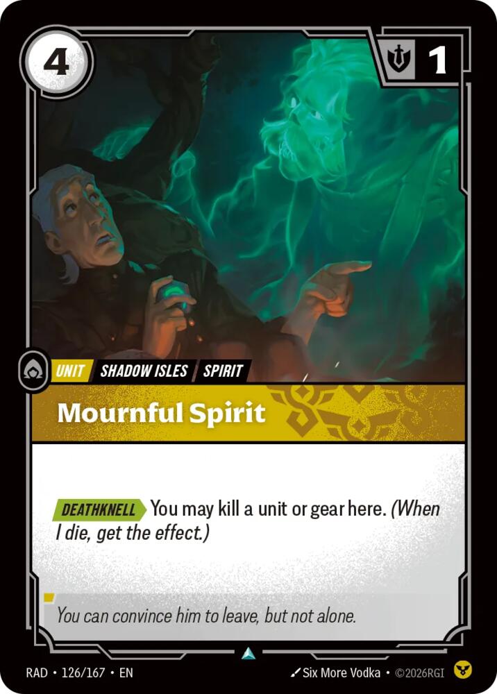 Mournful Spirit 126/167 (Radiance)  - Foil