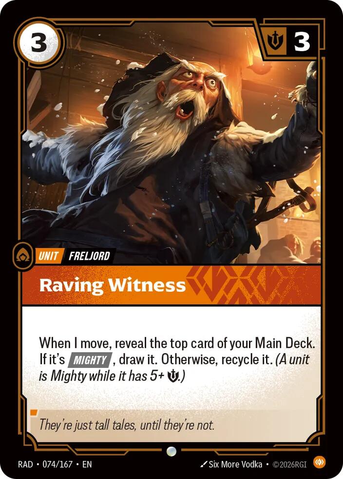 Raving Witness 074/167 (Radiance)  - Foil