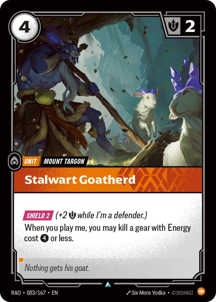 Stalwart Goatherd 083/167 (Radiance)  - Foil