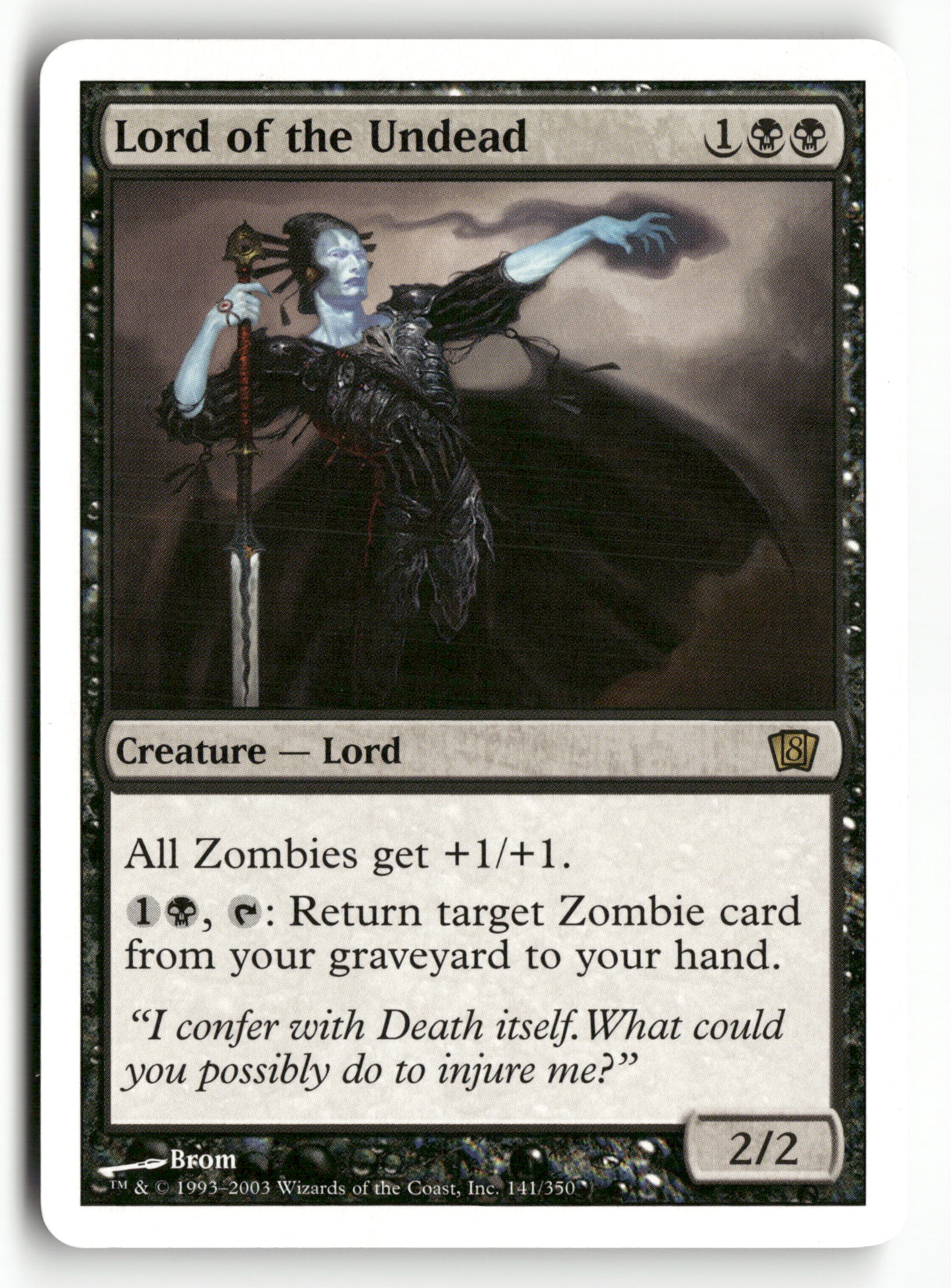 2003 MTG Magic The Gathering 8th Edition 141/350 Lord of the Undead