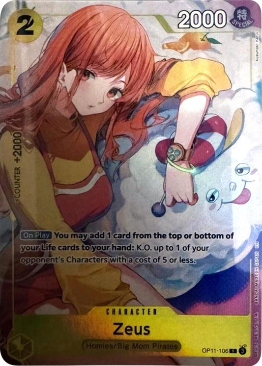 Zeus (Official Playmat Bandai Card Games Fest 24-25 Edition) OP11-106 (One Piece Promotion Cards)  - Foil