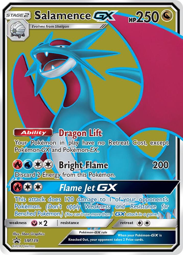 2016 Pokemon SM Promos SM139 Salamence GX - SM139 Promo
