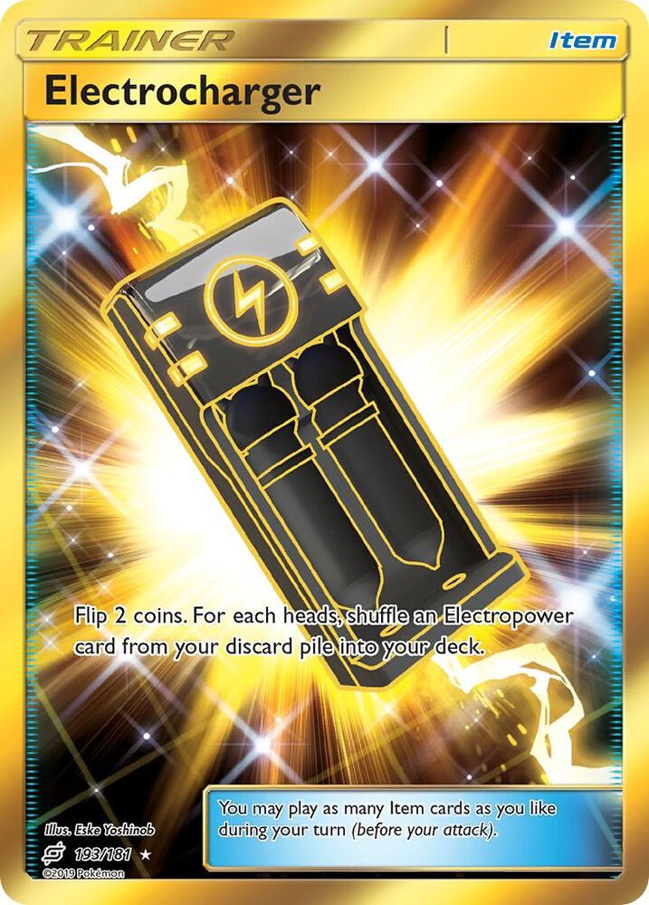 2019 Pokemon SM - Team Up 193/181 Electrocharger (Secret) Secret Rare