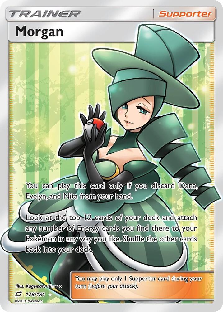 2019 Pokemon SM - Team Up 178/181 Morgan (Full Art) Ultra Rare