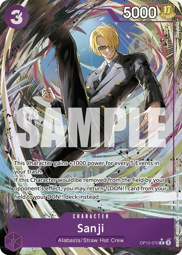 Sanji OP12-070 (Legacy of the Master)  - Alternate Art Foil