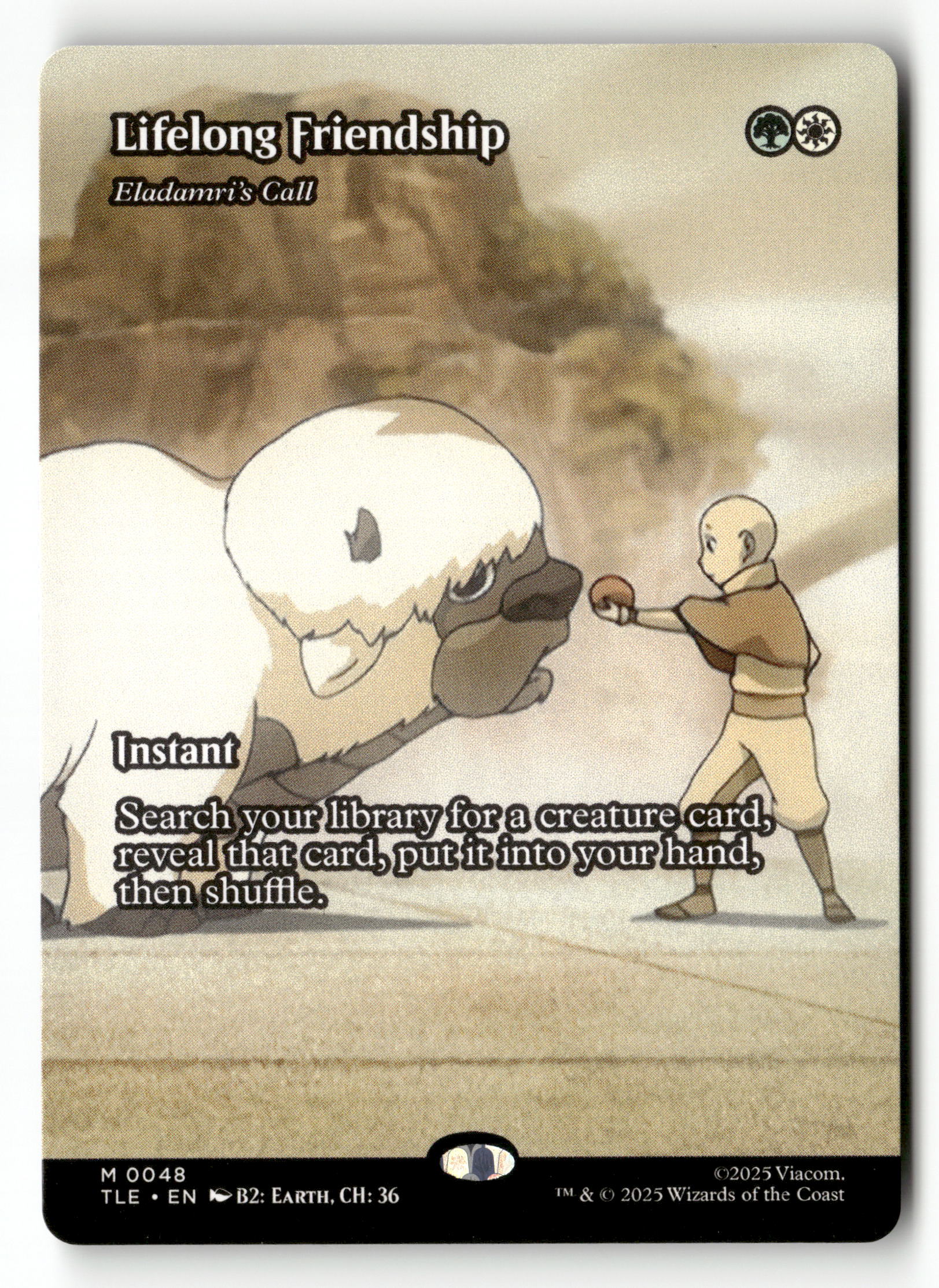 MTG Avatar: 48 Lifelong Friendship - Eladamri's Call (Borderless) M NM