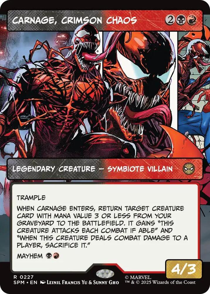 Carnage Crimson Chaos Borderless 227 (Marvel's Spider-Man)  - Showcase