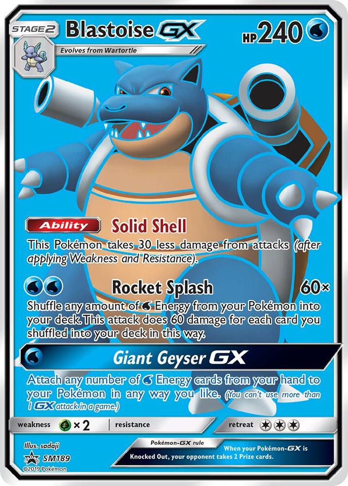 2016 Pokemon SM Promos SM189 Blastoise GX - SM189 Promo