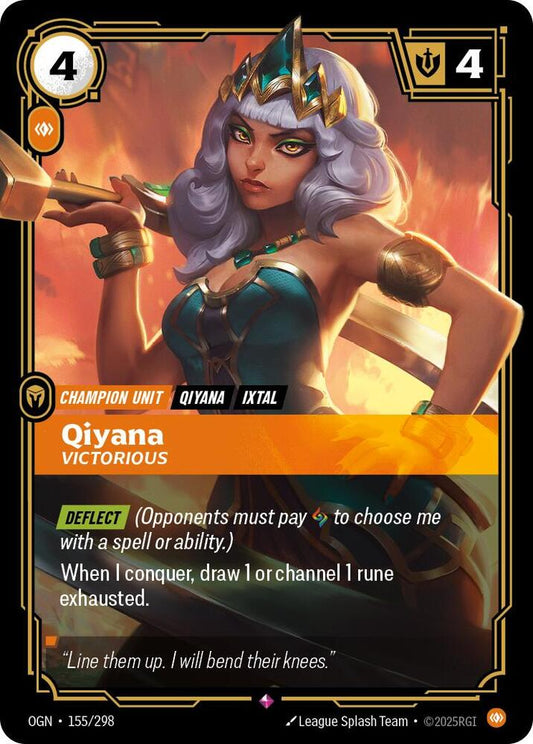 Qiyana - Victorious 155/298 (Origins)  - Foil