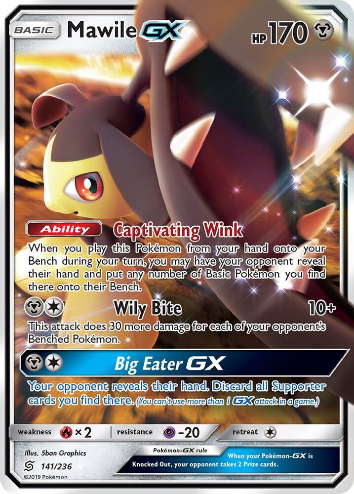 2019 Pokemon SM - Unified Minds 141/236 Mawile GX Ultra Rare