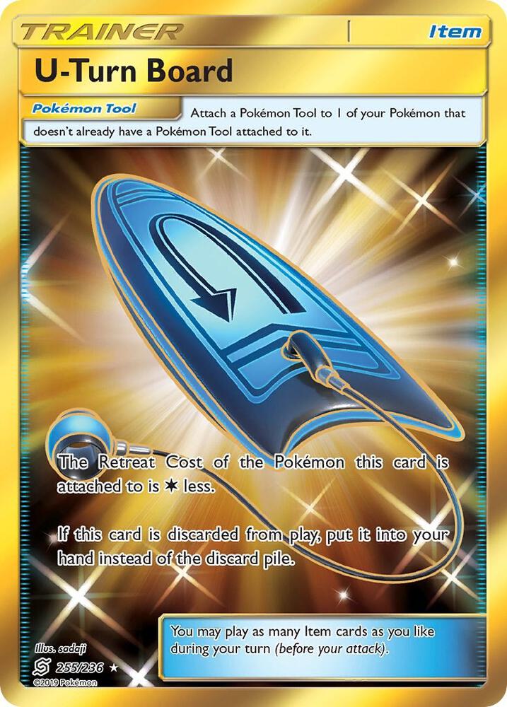 2019 Pokemon SM - Unified Minds 255/236 U-Turn Board (Secret) Secret Rare