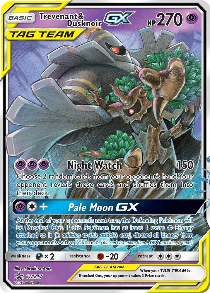 2016 Pokemon SM Promos SM217 Trevenant & Dusknoir GX - SM217 Promo