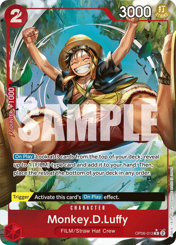 Monkey.D.Luffy OP06-013 (Wings of the Captain)  - Alternate Art Foil