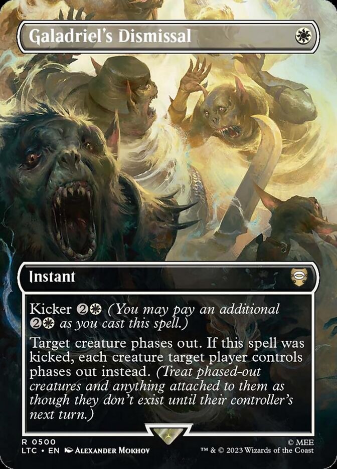 Galadriel's Dismissal 500 (Commander: The Lord of the Rings: Tales of Middle-earth)  - Borderless Foil