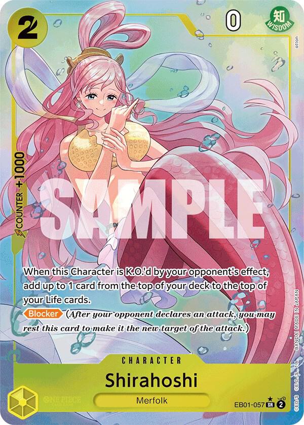 Shirahoshi EB01-057 (Extra Booster: Memorial Collection)  - Alternate Art Foil