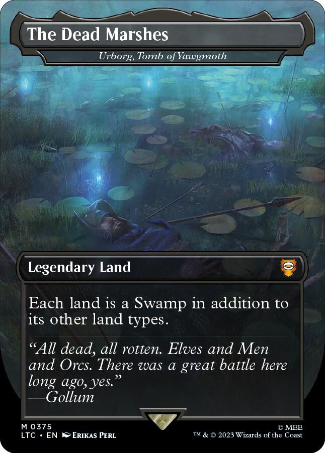 The Dead Marshes Urborg Tomb of Yawgmoth Borderless 375 (Commander: The Lord of the Rings: Tales of Middle-earth)  - Borderless Foil