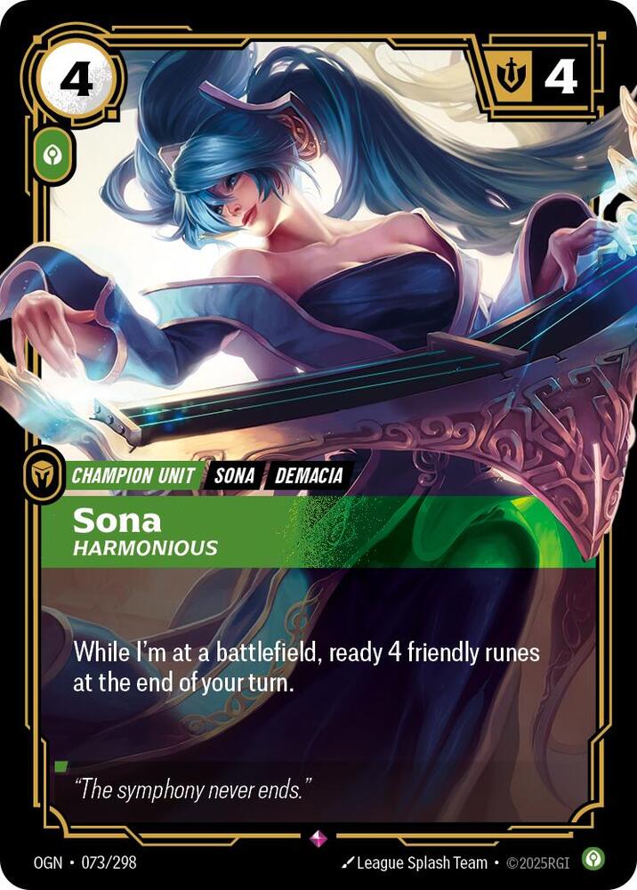 Sona - Harmonious 73/298 (Origins)  - Foil