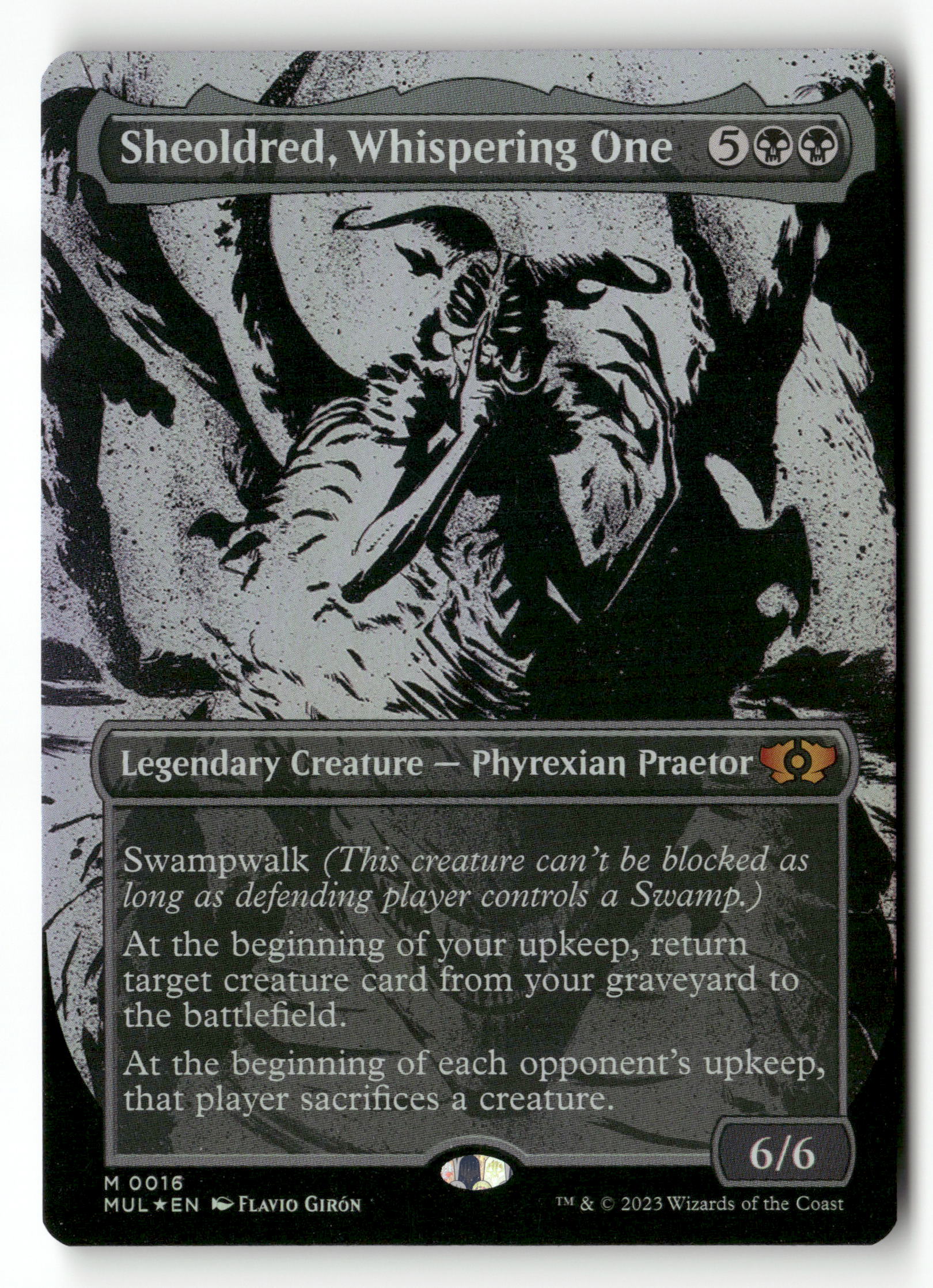 MTG March of the Machine: Multiverse Legends 16 Sheoldred, Whispering One FOIL