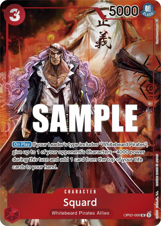 Squard (Box Topper) OP02-009 (Paramount War)  - Foil
