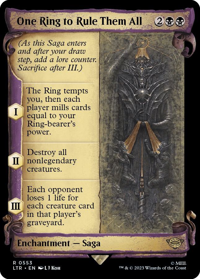 One Ring to Rule Them All 553 (Universes Beyond: The Lord of the Rings: Tales of Middle-earth)  - Showcase Scroll Foil