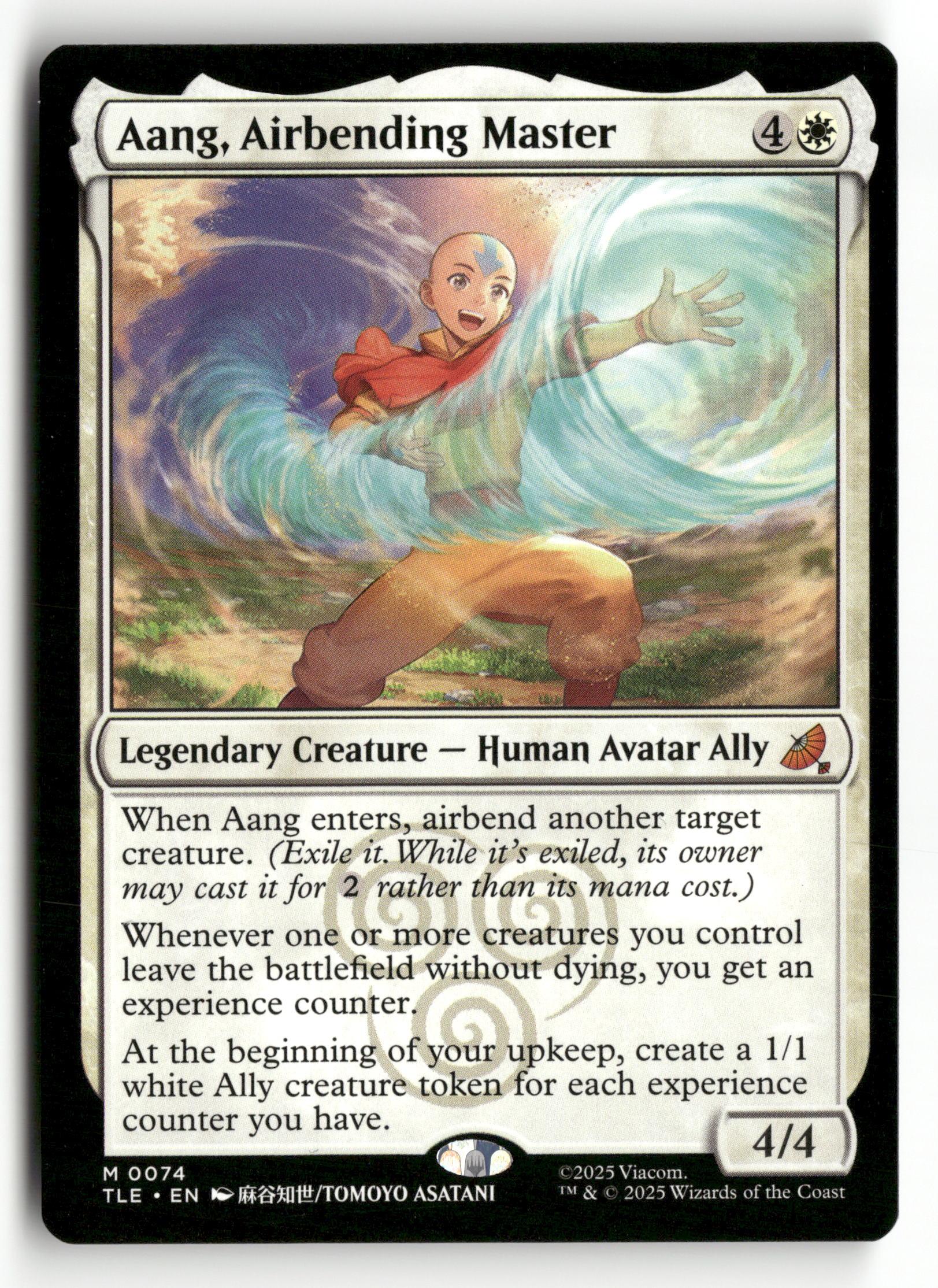 MTG Avatar: The Last Airbender: Eternal-Legal 74 Aang, Airbending Master M NM