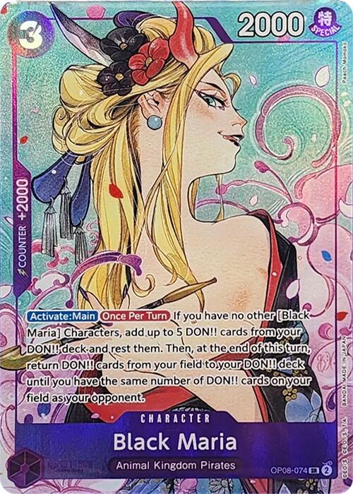 Black Maria (Illustration Box Vol.2) OP08-074 (One Piece Promotion Cards)  - Foil
