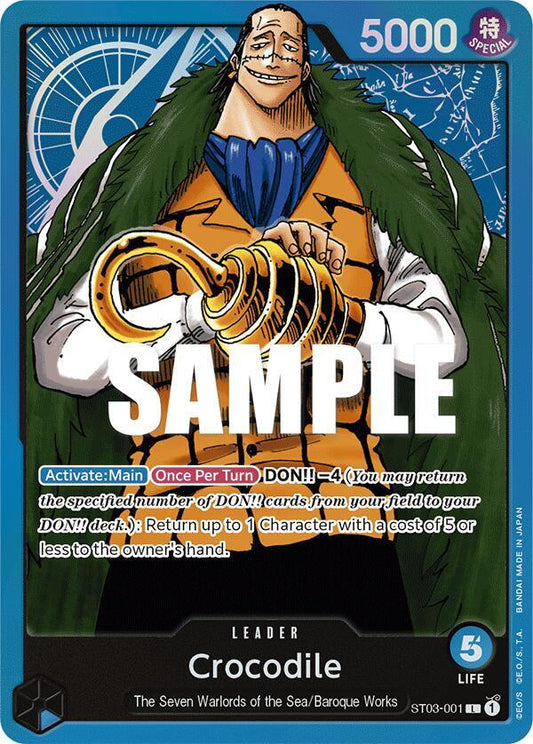 Crocodile ST03-001 (Starter Deck 3: The Seven Warlords of The Sea)  - Foil