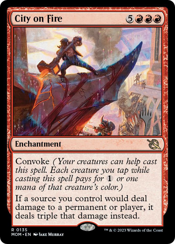 City on Fire 135 (Promo Pack: March of the Machine)  - Foil