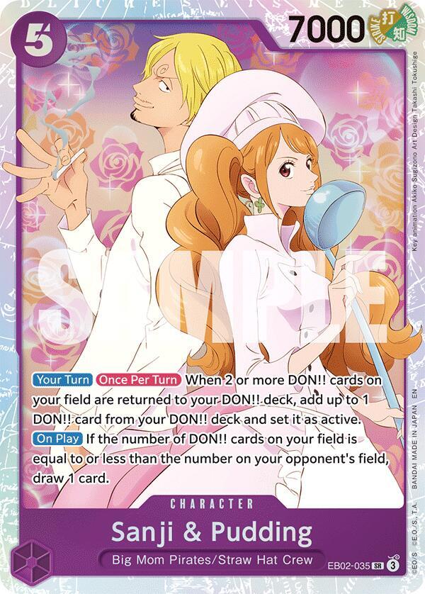 Sanji & Pudding EB02-035 (Extra Booster: Anime 25th Collection)  - Foil