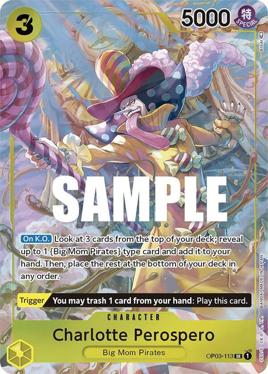 Charlotte Perospero OP03-113 (Pillars of Strength)  - Alternate Art Foil