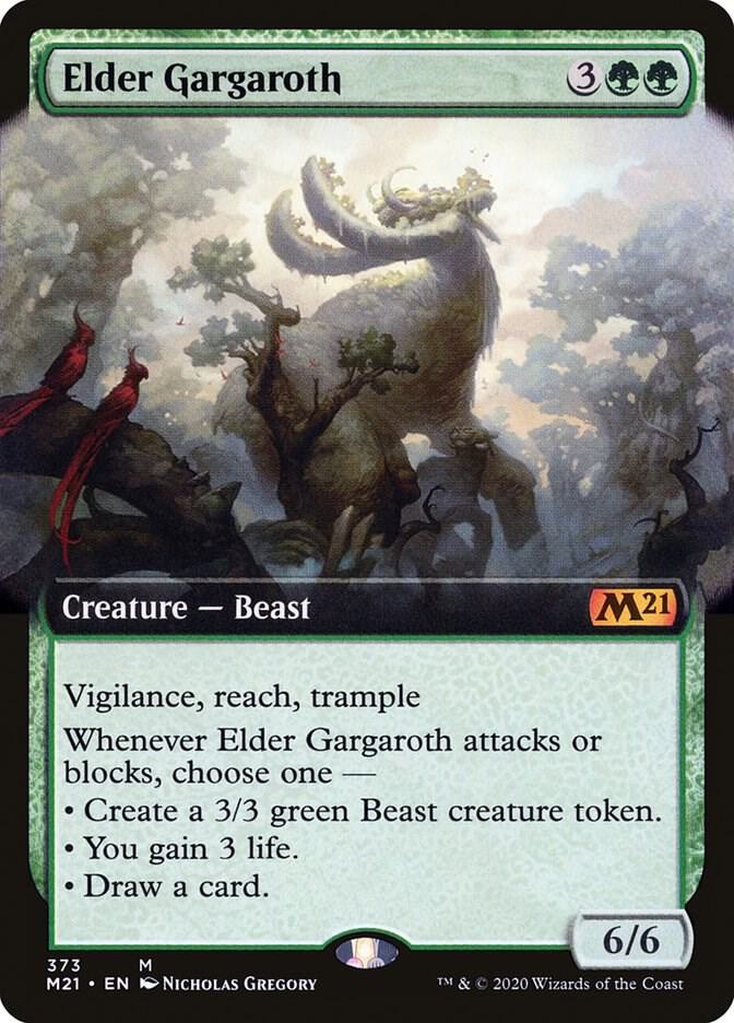 Elder Gargaroth 373 (Core Set 2021)  - Extended Art