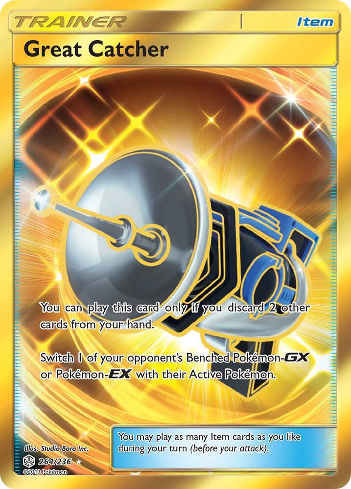 2019 Pokemon SM - Cosmic Eclipse 264/236 Great Catcher (Secret) Secret Rare
