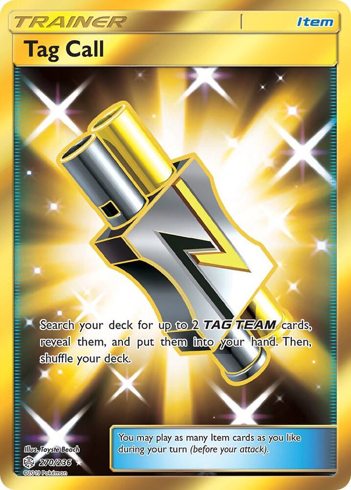2019 Pokemon SM - Cosmic Eclipse 270/236 Tag Call (Secret) Secret Rare