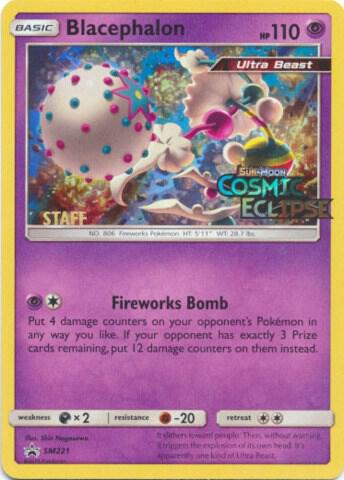 2016 Pokemon SM Promos SM221 Blacephalon - SM221 (Prerelease) [Staff] Promo