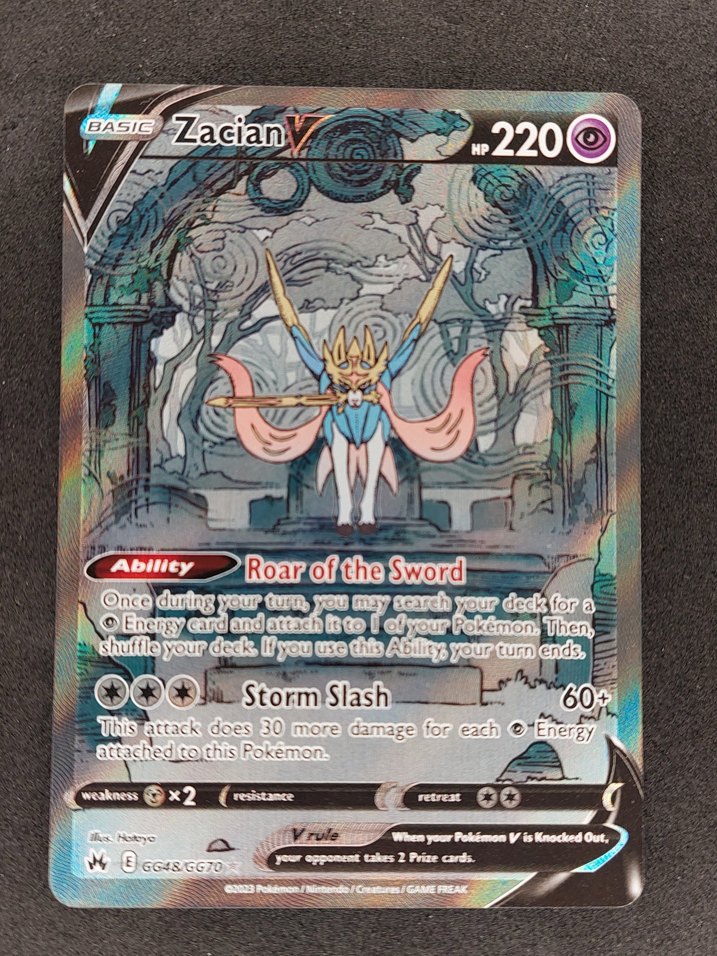 Zacian V (GG48/GG70) [Crown Zenith: Galarian Gallery] – Pokemon Plug