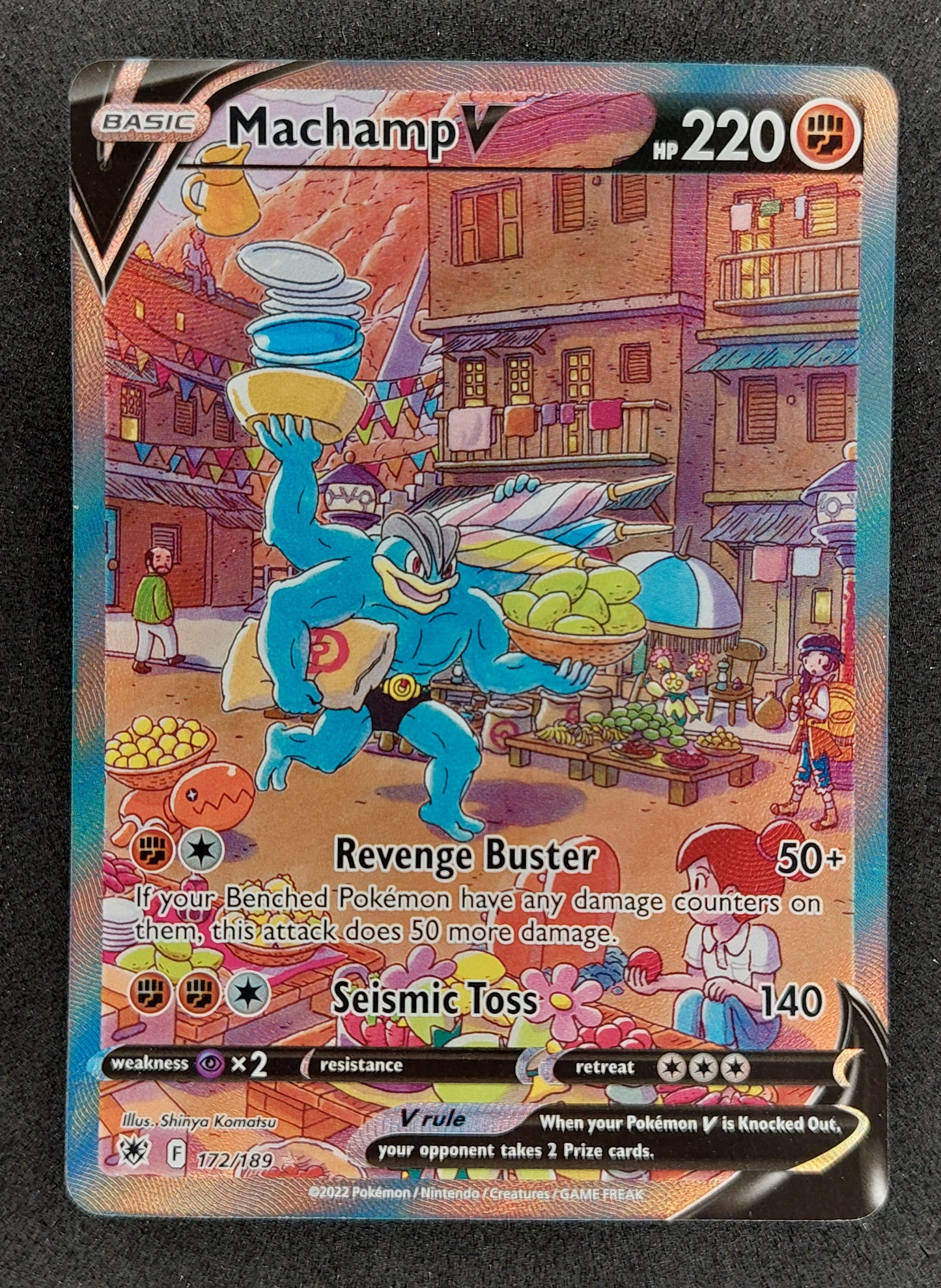 2022 Pokemon Astral Radiance Machamp V Alt Full Art 172/189 Mint