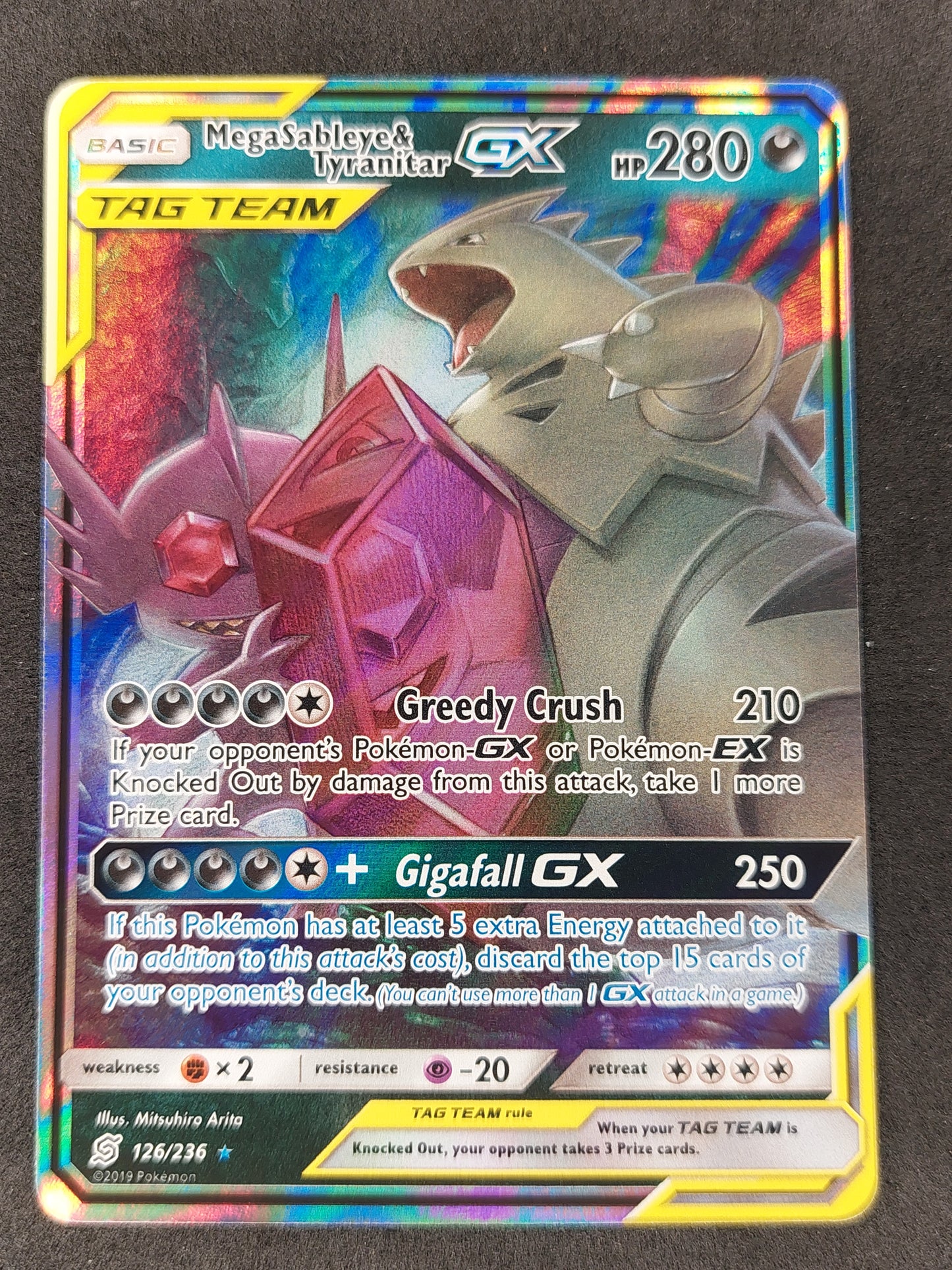 2019 Pokemon Unified Minds 126/236 Mega Sableye & Tyranitar GX – Mint ...