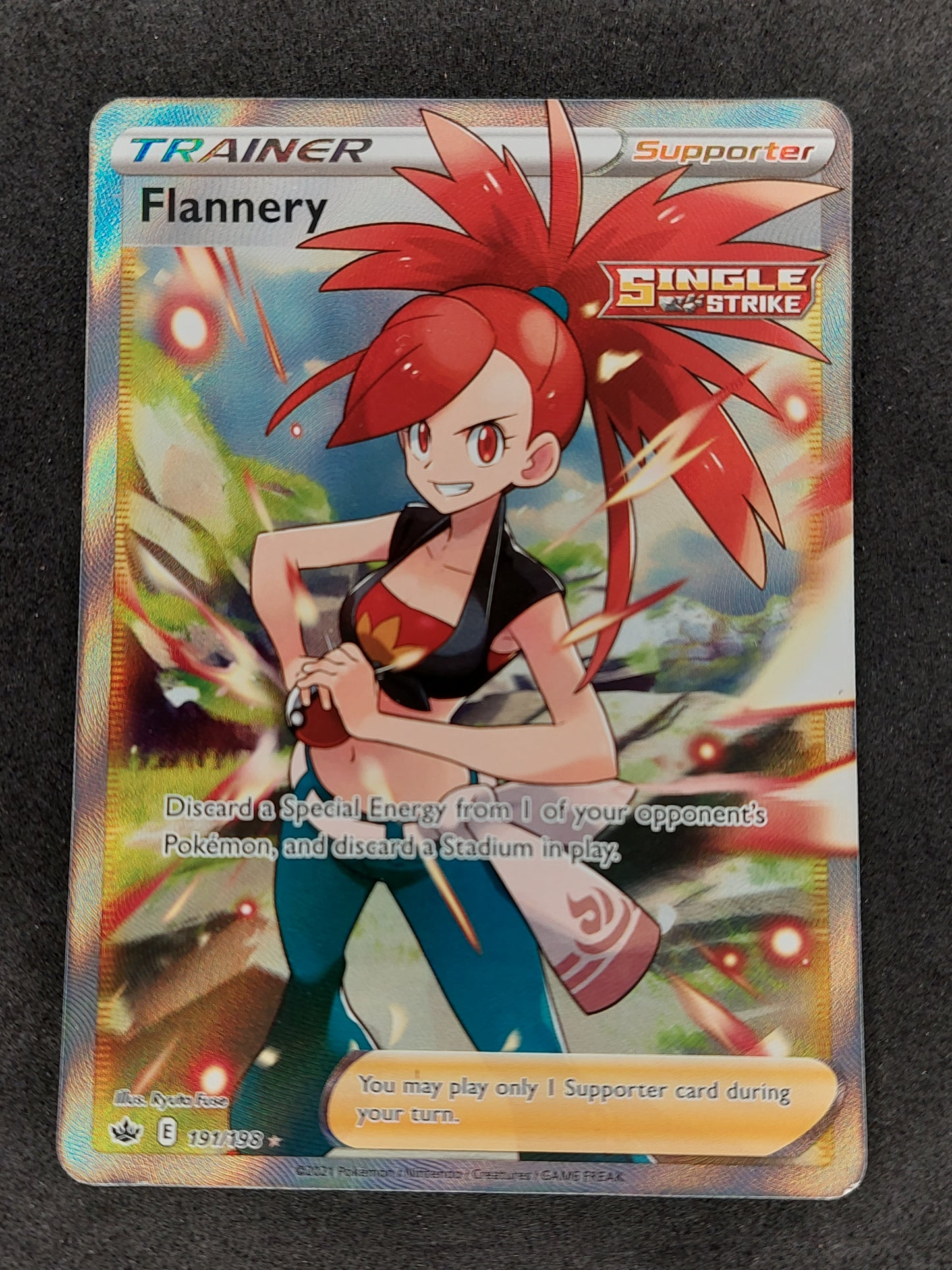 2021 Pokemon Chilling Reign 191198 Trainer Flannery Full Art Mint