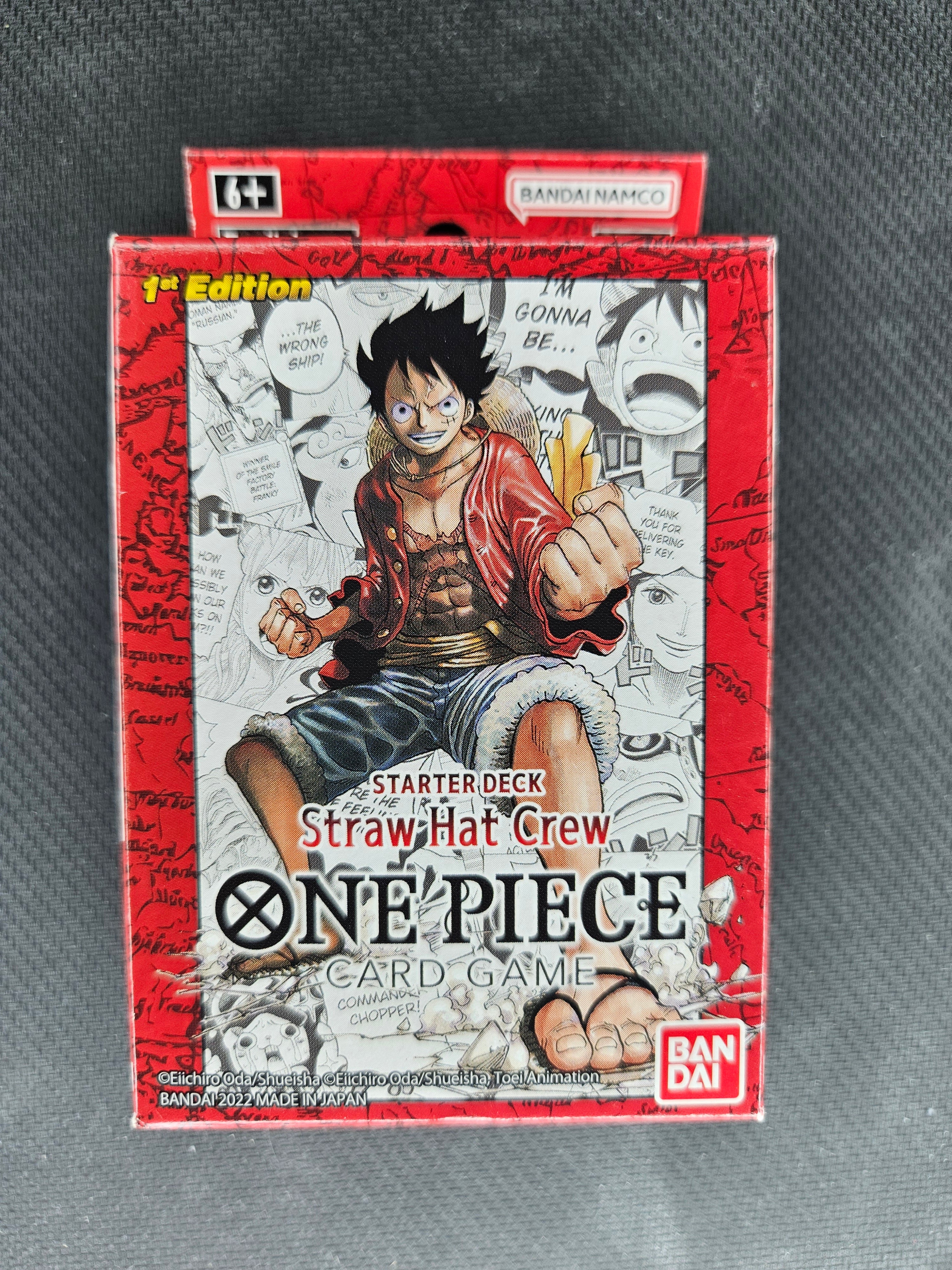 One Piece Super Pre-release 1st Edition Straw Hat Crew Starter Deck ST One Piece Super Pre-release 1st Edition Straw Hat Crew Starter Deck ST