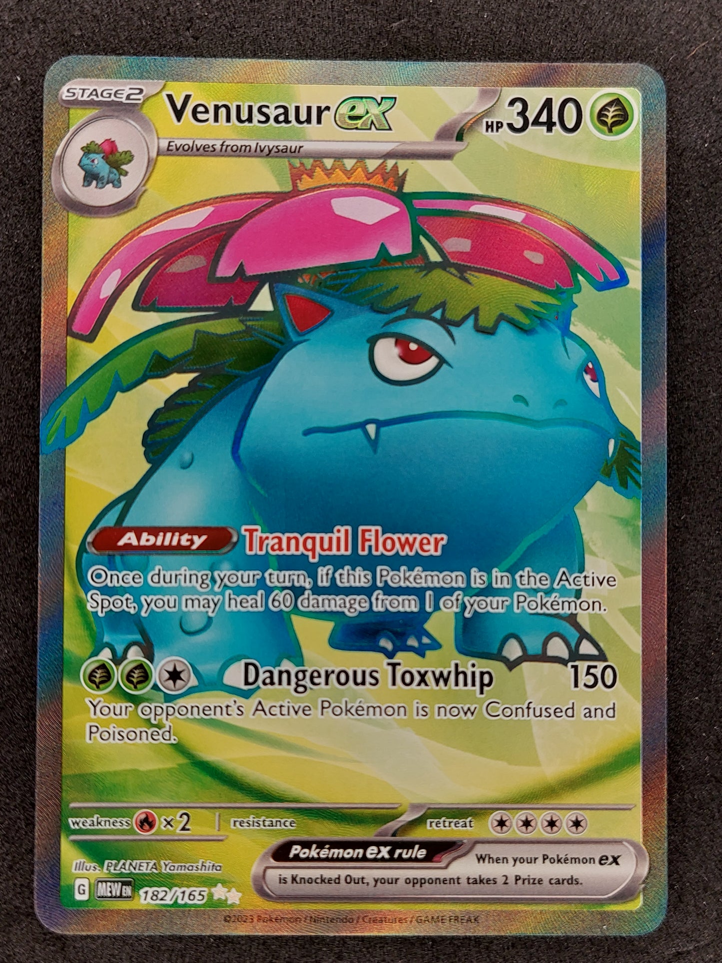 2023 Pokemon 151 Venusaur EX Ultra Rare 182/165 – Mint Collectables